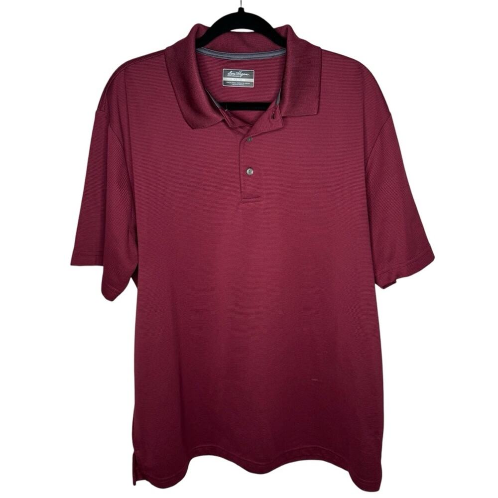 Ben Hogan Golf Polo Shirt Burgundy Short Sleeve Activewear Size XL